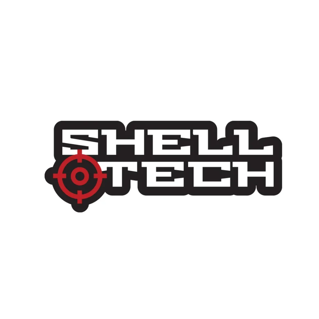 Shell Tech Ammo logo cap with red crosshairs